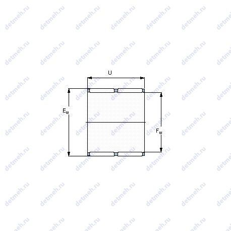 Подшипник K 80X88X46 ZW чертеж