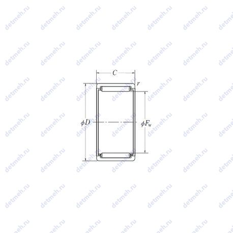 Подшипник RLM912 чертеж