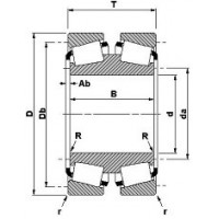 Чертеж подшипника L882449DW/L882410