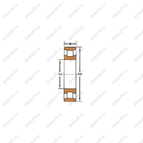 Подшипник N 208 чертеж