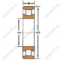 Чертеж подшипника N 419