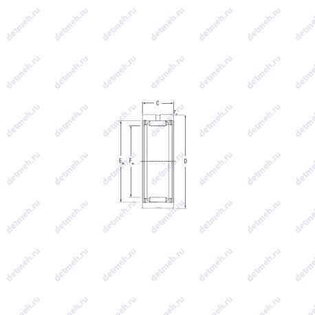 Подшипник RNA1005 чертеж