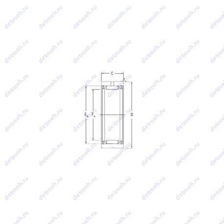 Подшипник RNA2150 чертеж