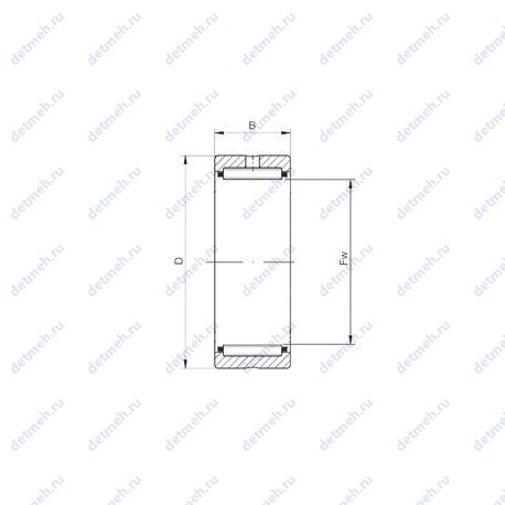 Подшипник RNA4010 V чертеж