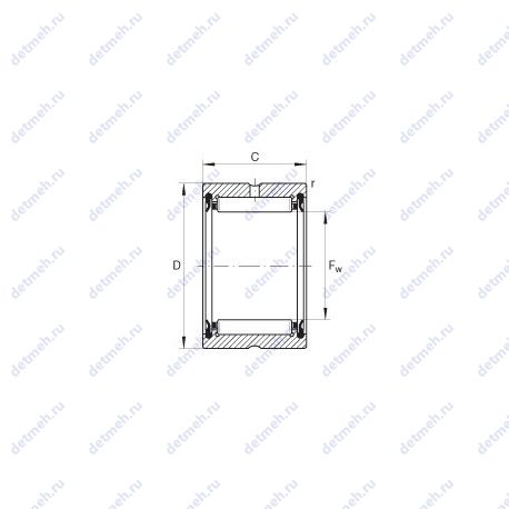 Подшипник RNA4901-2RSR чертеж