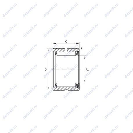 Подшипник RNA4901-RSR чертеж