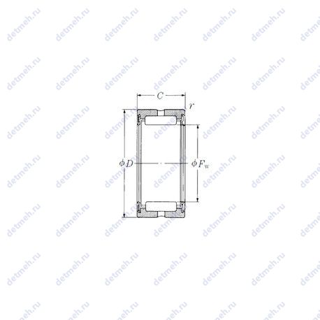 Подшипник RNA4901TT чертеж