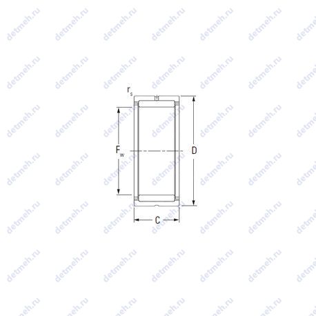 Подшипник RNA4906D чертеж