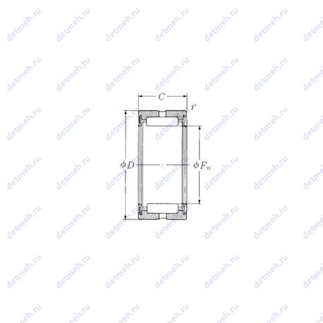 Подшипник RNA4906TT чертеж