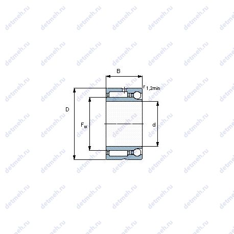 Подшипник NKIA 5903 чертеж