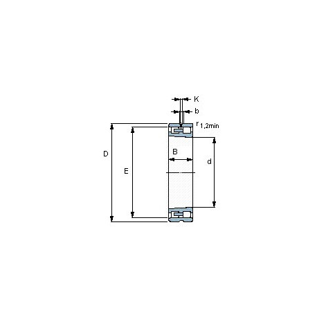 Подшипник NN 3022 KTN9/SPW33 чертеж