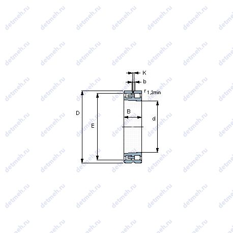 Подшипник NN 3028 K/SPW33 чертеж