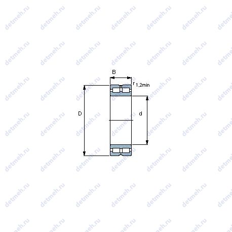 Подшипник NNC 4840 CV чертеж