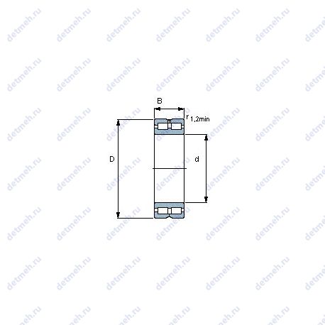 Подшипник NNCF 4830 CV чертеж