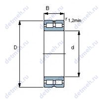 Чертеж подшипника NNCL 4916 CV