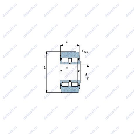 Подшипник NNTR 110X260X115.2ZL чертеж