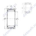 Чертеж подшипника RNA4920S