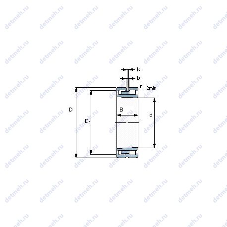 Подшипник NNU 4921 BK/SPW33 чертеж