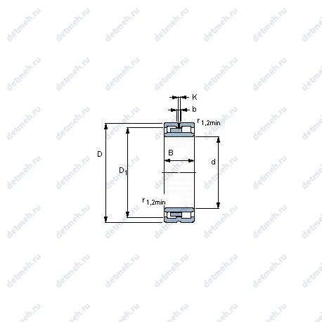 Подшипник NNU 4921 B/SPW33 чертеж