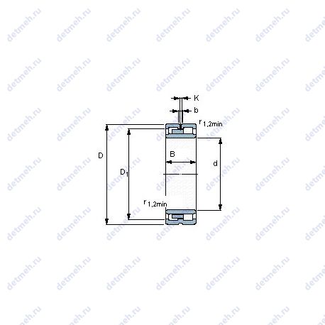 Подшипник NNU 49/600 B/SPW33X чертеж