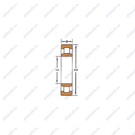 Подшипник NU 1020 чертеж