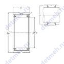 Чертеж подшипника RNA495T2