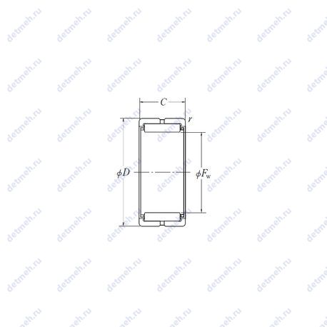 Подшипник RNA5900 чертеж