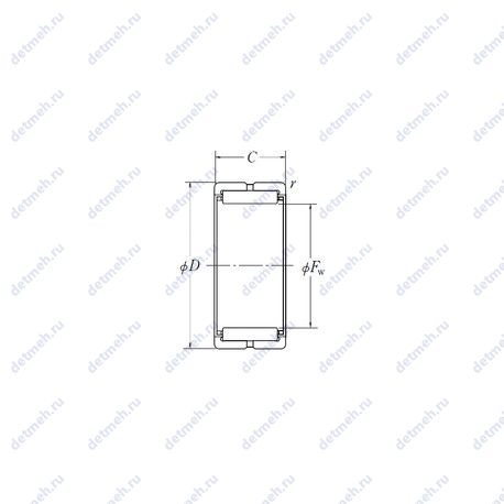 Подшипник RNA5901 чертеж