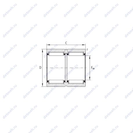 Подшипник RNA6908-ZW-XL чертеж