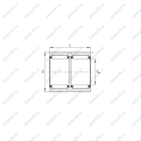 Подшипник RNA6910-ZW-XL чертеж