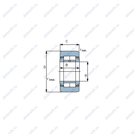 Подшипник NUTR 4090 A чертеж