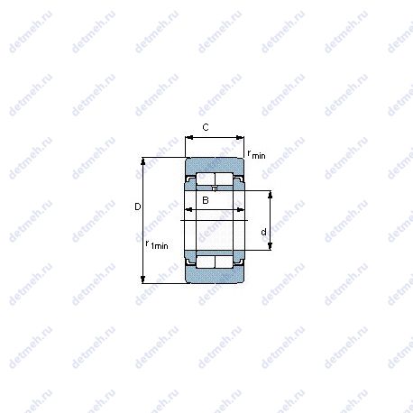 Подшипник NUTR 40 A чертеж