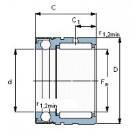 Чертеж подшипника NX 15