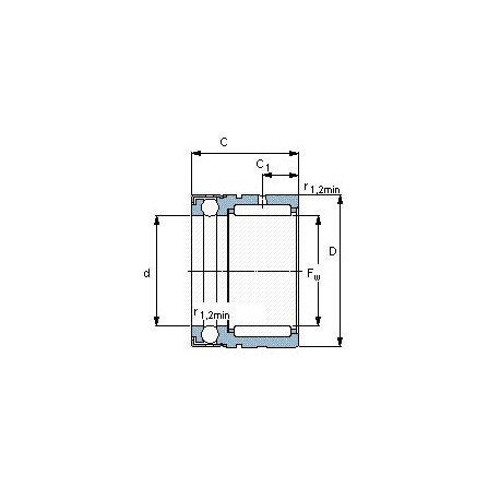 Подшипник NX 30 Z чертеж