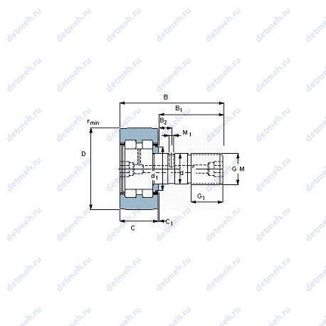 Подшипник PWKR 72.2RS чертеж