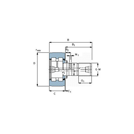 Подшипник PWKR 80.2RS чертеж