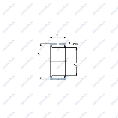 Подшипник RNA 4860 чертеж