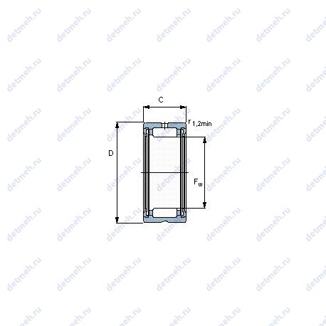 Подшипник RNA 4905.2RS чертеж