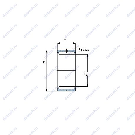 Подшипник RNA 4906 чертеж