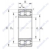 Чертеж подшипника SL01 4860