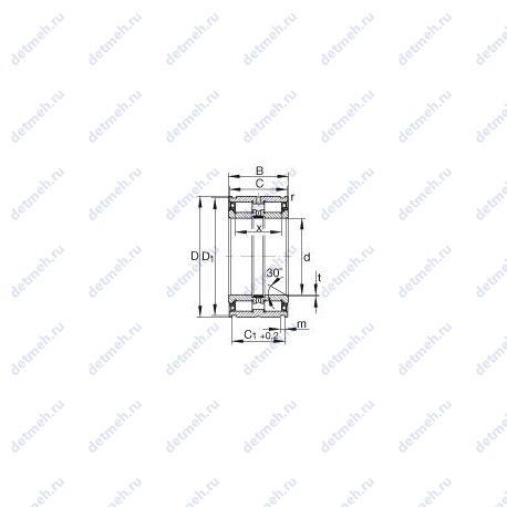 Подшипник SL04 5011 чертеж