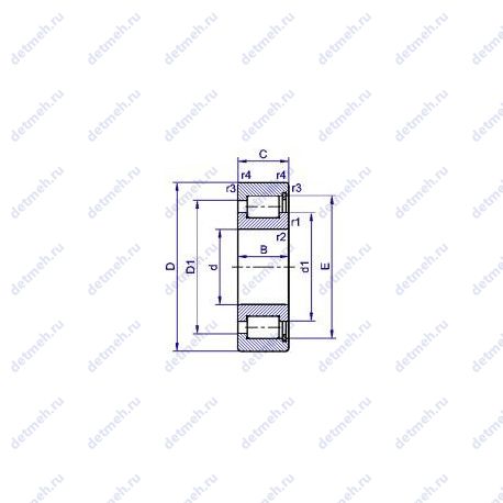 Подшипник SL18 3006 чертеж