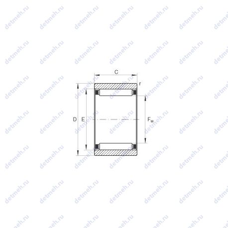 Подшипник RNAO10X17X10-TV чертеж