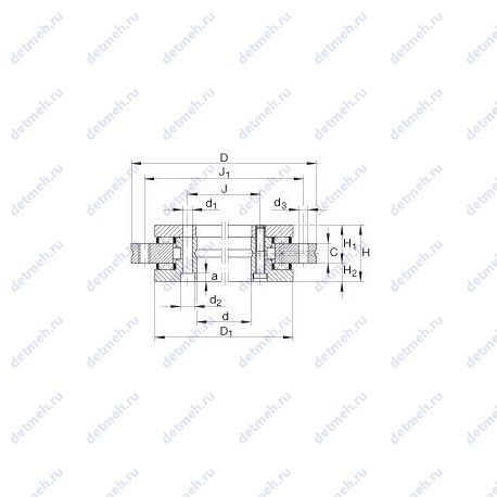 Подшипник YRT 120 чертеж