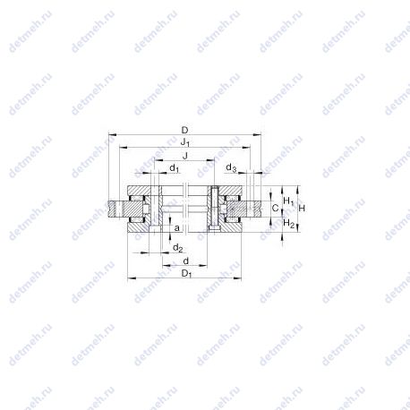Подшипник YRT 325 чертеж