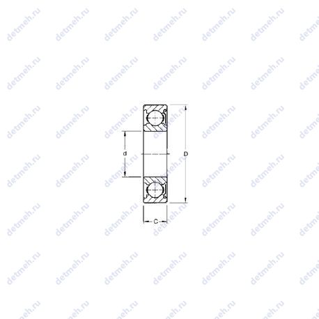 Подшипник A33KD5 чертеж