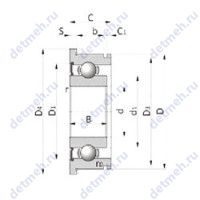 Чертеж подшипника AB41659YS04