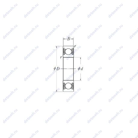 Подшипник B10-65T1XDDGCM чертеж