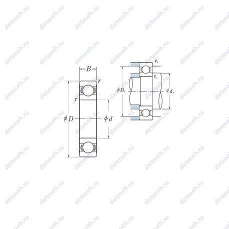 Подшипник B210-3 чертеж