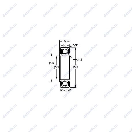 Подшипник B544DD чертеж